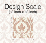 Wallpaper Adirondack Damask Wallpaper // Brown & Beige