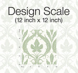 Wallpaper Adirondack Damask Wallpaper // Green & White