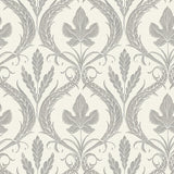 Wallpaper Adirondack Damask Wallpaper // Grey & Beige