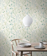 Wallpaper Alpine Botanical Wallpaper // White