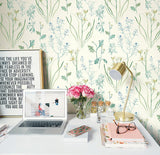 Wallpaper Alpine Botanical Wallpaper // White