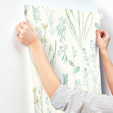 Wallpaper Alpine Botanical Wallpaper // White