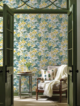 Wallpaper Amalfi Peel & Stick Wallpaper // Blue & Green