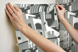Wallpaper Arch Architectural Peel & Stick Wallpaper // Grey