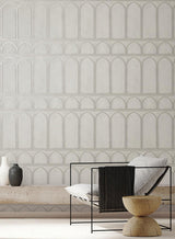 Wallpaper Arches Wallpaper // Grey & Pearl