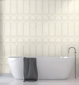 Wallpaper Arches Wallpaper // White & Pearl
