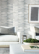 Wallpaper Artist's Palette Wallpaper // Blue & Grey