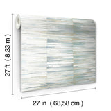 Wallpaper Artist's Palette Wallpaper // Cream & Blue