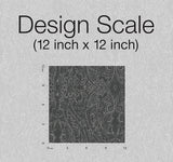 Wallpaper Ascot Damask Wallpaper // Black