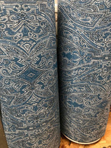 Wallpaper Ascot Damask Wallpaper // Blue