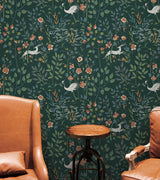 Wallpaper Aspen Wallpaper // Dark Green