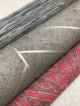 Wallpaper Atelier Herringbone Wallpaper // Grey