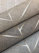 Wallpaper Atelier Herringbone Wallpaper // Grey