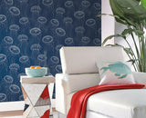 Wallpaper Atolla Wallpaper // Blue