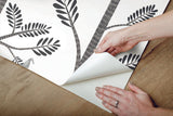 Wallpaper Aviary Branch Peel & Stick Wallpaper // Grey