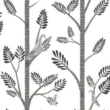 Wallpaper Aviary Branch Peel & Stick Wallpaper // Grey