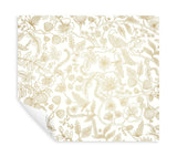 Wallpaper Aviary Peel & Stick Wallpaper // Off White & Gold
