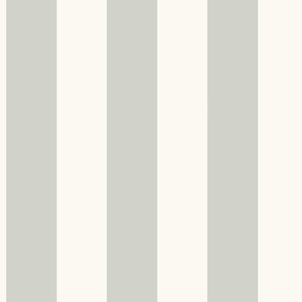 Wallpaper Awning Stripe Wallpaper // Grey & White 