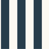 Wallpaper Awning Stripe Wallpaper // Navy