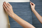 Wallpaper Bahia Grass Peel & Stick Wallpaper // Navy
