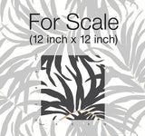 Wallpaper Bali Leaves Peel & Stick Wallpaper // Black