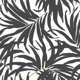 Wallpaper Bali Leaves Peel & Stick Wallpaper // Black
