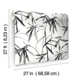 Wallpaper Bamboo Ink Wallpaper // Black & White 