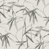 Wallpaper Bamboo Ink Wallpaper // Cream & Grey