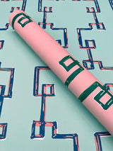 Wallpaper Bamboozled Peel & Stick Wallpaper // Bahama Pink