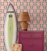 Wallpaper Bamboozled Peel & Stick Wallpaper // Bahama Pink