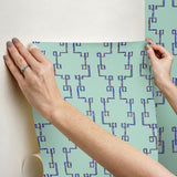 Wallpaper Bamboozled Peel & Stick Wallpaper // Sky Blue