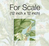 Wallpaper Banana Leaf Peel & Stick Wallpaper // Blue & Green