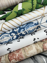 Wallpaper Banana Leaf Peel & Stick Wallpaper // White & Black