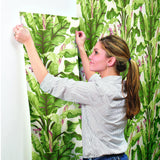 Wallpaper Banana Leaf Wallpaper // Magenta