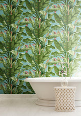 Wallpaper Banana Leaf Wallpaper // White