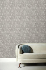 Wallpaper Barbier Wallpaper // Grey