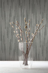 Wallpaper Bargello Wallpaper // Dark Grey