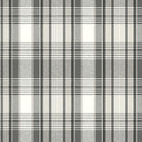Wallpaper Bartola Plaid Wallpaper // Black