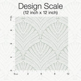 Wallpaper Beachcomber Wallpaper // Green & White