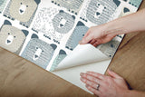 Wallpaper Bears Peel & Stick Wallpaper // Blue