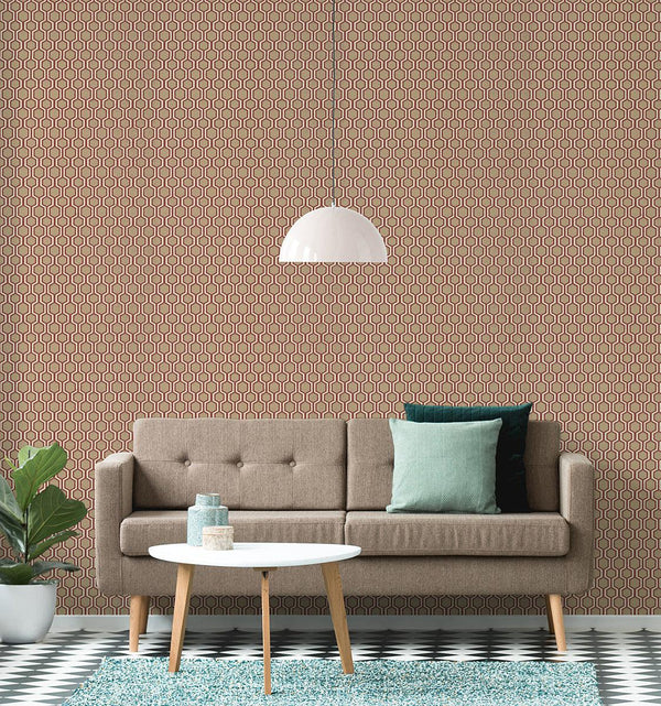 Wallpaper Bee Sweet Wallpaper // Red