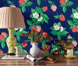 Wallpaper Berry Nice Peel & Stick Wallpaper // Navy Blue