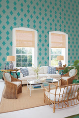 Wallpaper Beveled Edge Wallpaper // Blue