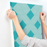 Wallpaper Beveled Edge Wallpaper // Blue