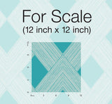 Wallpaper Beveled Edge Wallpaper // Blue