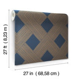 Wallpaper Beveled Edge Wallpaper // Navy