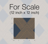 Wallpaper Beveled Edge Wallpaper // Navy
