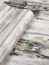 Wallpaper Birch Bark Texture Wallpaper // Black & Gold