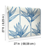 Wallpaper Bird of Paradise Wallpaper // Blue