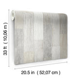 Wallpaper Bleached Pallet Board Wallpaper // White